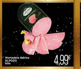 Supermercados Piedra Mortadela Ibérica Elpozo oferta
