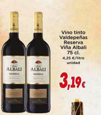 Proxi Vino Tinto Valdepeñas Reserva Viña Albali oferta
