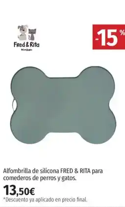 El Corte Inglés FRED & RITA Alfombrilla de silicona para comederos de perros y gatos. oferta