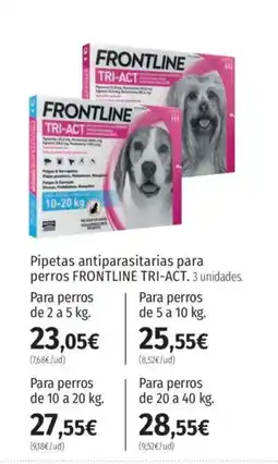 El Corte Inglés FRONTLINE TRI-ACT Pipetas antiparasitarias para perros oferta