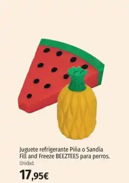 El Corte Inglés BEEZTEES Juguete refrigerante Piña o Sandía Fill and Freeze para perros oferta