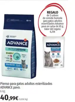 El Corte Inglés ADVANCE Pienso para gatos adultos esterilizados pavo. oferta
