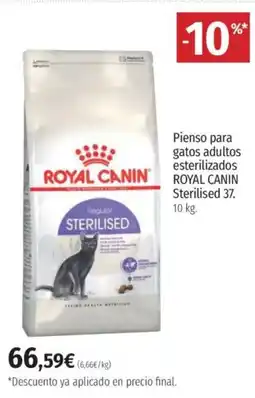 El Corte Inglés ROYAL CANIN Pienso para gatos adultos esterilizados Sterilised 37 oferta