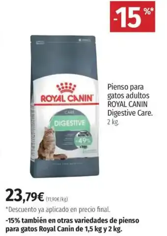 El Corte Inglés ROYAL CANIN Pienso para gatos adultos Digestive Care. oferta