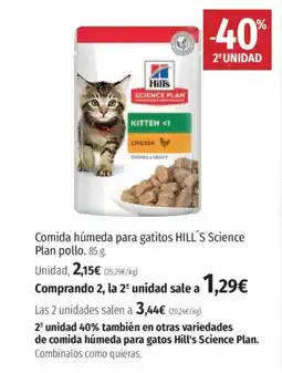 El Corte Inglés HILL'S Comida húmeda para gatitosScience Plan pollo oferta