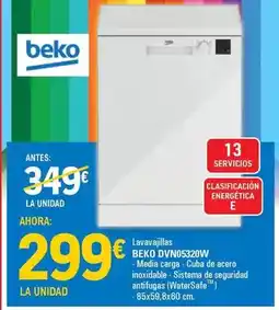 E.Leclerc Beko - lavavajillas dvn05320w oferta