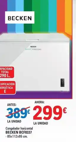 E.Leclerc Becken - congelador horizontal bcf8337 oferta