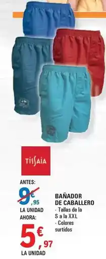 E.Leclerc Tissaia - banador de caballero oferta
