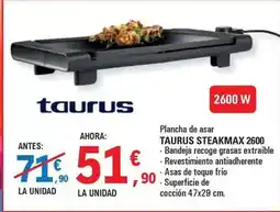 E.Leclerc Taurus - plancha de asar steakmax oferta