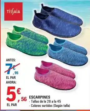 E.Leclerc Tissaia - escarpines oferta