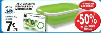 E.Leclerc 3 en 1 - tabla de cortar oferta