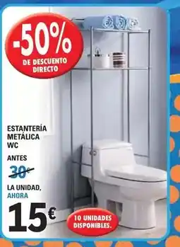 E.Leclerc Estanteria metalica wc oferta