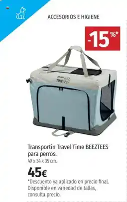 El Corte Inglés BEEZTEES Transportín Travel Time para perros. oferta