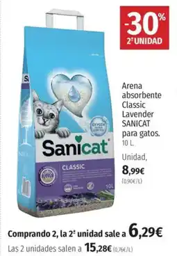 El Corte Inglés SANICAT Arena absorbente Classic Lavender para gatos oferta