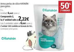 El Corte Inglés KATAKAN Arena perlas de sílice para gatos. oferta