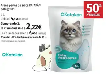 El Corte Inglés KATAKAN Arena perlas de sílice para gatos. oferta