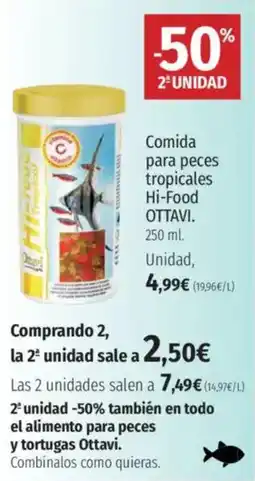 El Corte Inglés OTTAVI Comida para peces tropicales Hi-Food oferta