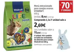 El Corte Inglés VITAKRAFT Menú extrusionado para conejos enanos oferta