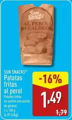 ALDI Sun snacks - patatas fritas al perol oferta