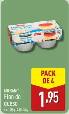 ALDI Milsani - flan de queso oferta
