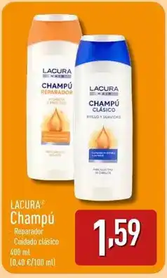 ALDI Lacura - champu reparador cuidado clasico oferta