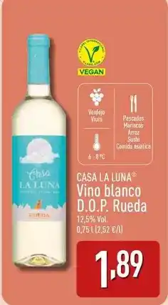 ALDI Casa la luna - vino blanco d.o.p. rueda oferta