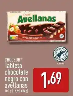 ALDI Choceur - tableta chocolate negro con avellanas oferta