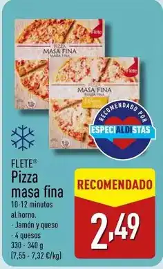 ALDI Flete - pizza masa fina oferta