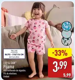 ALDI Lily & dan - pijama oferta