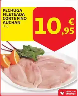 Alcampo Auchan - pechuga fileteada corte fino oferta