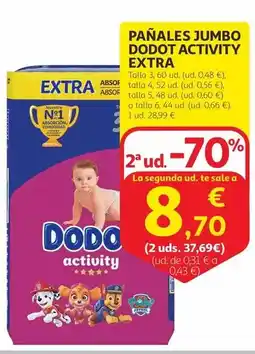 Alcampo Jumbo - pañales activity extra oferta