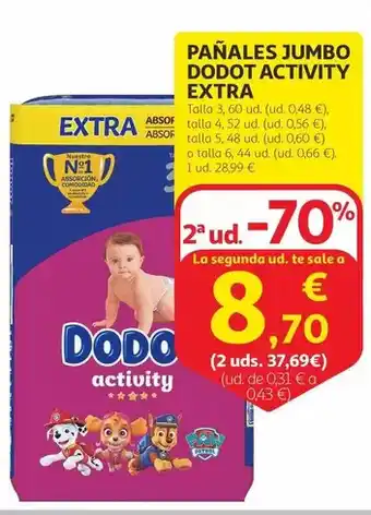 Alcampo Jumbo - pañales activity extra oferta