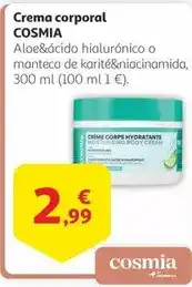 Alcampo Cosmia - crema corporal oferta