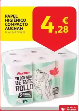 Alcampo Auchan - papel higienico compacto oferta