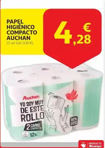 Alcampo Auchan - papel higienico compacto oferta