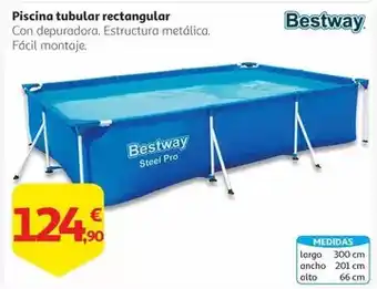 Alcampo Bestway - piscina tubular rectangular oferta
