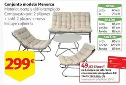 Alcampo Total - conjunto modelo menorca oferta