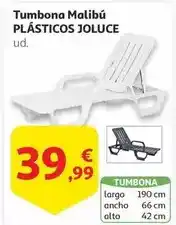 Alcampo Malibú - tumbona plásticos oferta
