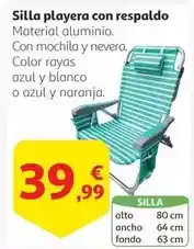 Alcampo Blanco - silla playera con respaldo oferta