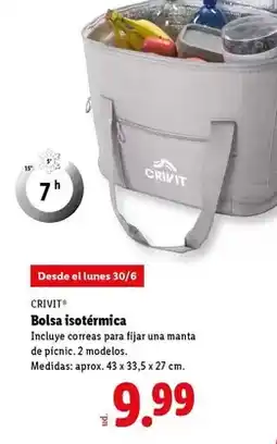 Lidl Crivit - bolsa isotermica oferta