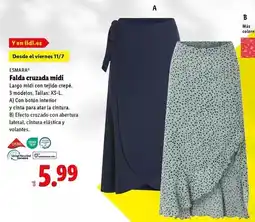 Lidl Standard - falda cruzada midi oferta