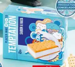 Maxi Dia Helado sandwich sabor a nata oferta