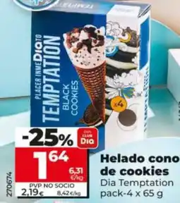 Maxi Dia Helado cono de cookies oferta