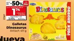 Dia Artiach - galletas dinosaurus 411 g oferta