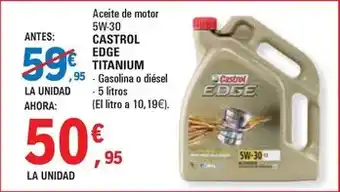 E.Leclerc Castrol - aceite de motor 5w-30 oferta