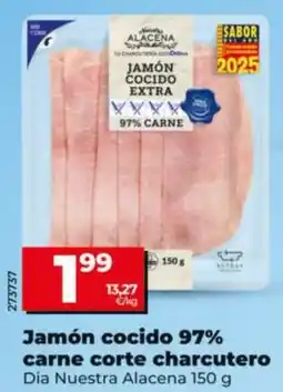 Maxi Dia Jamón cocido 97% carne corte charcutero oferta
