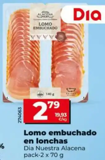 Maxi Dia Lomo embuchado en lonchas oferta