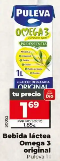 Maxi Dia PULEVA Bebida láctea Omega 3 original oferta