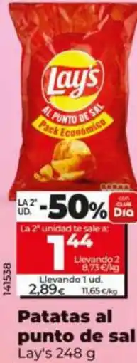 Maxi Dia LAY'S Patatas al punto de sal oferta