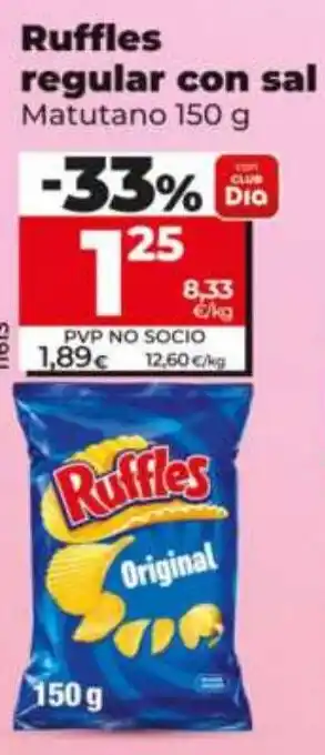 Maxi Dia Ruffles regular con sal oferta